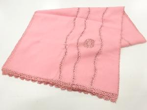 リサイクル　よろけ縞に花模様ショール